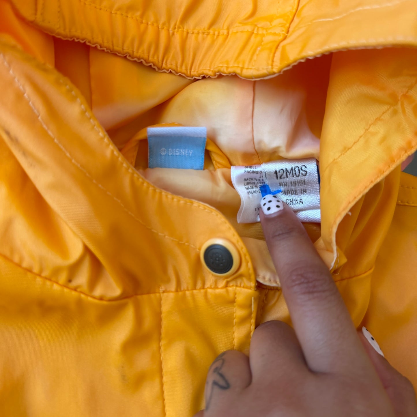 Size 12Months Early 2000s Rain Jacket