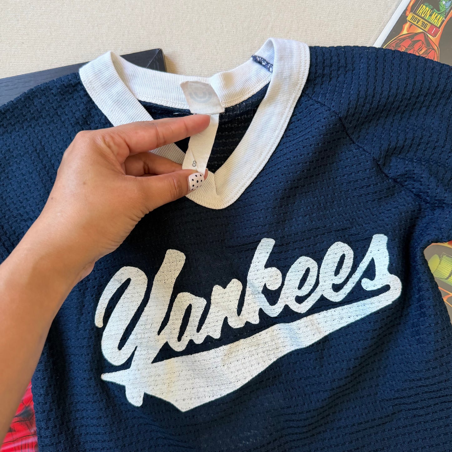 Size 8 1980s NY Yankees Jersey