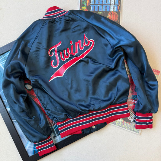 Size 10-12 1980s Twins Satin Jacket