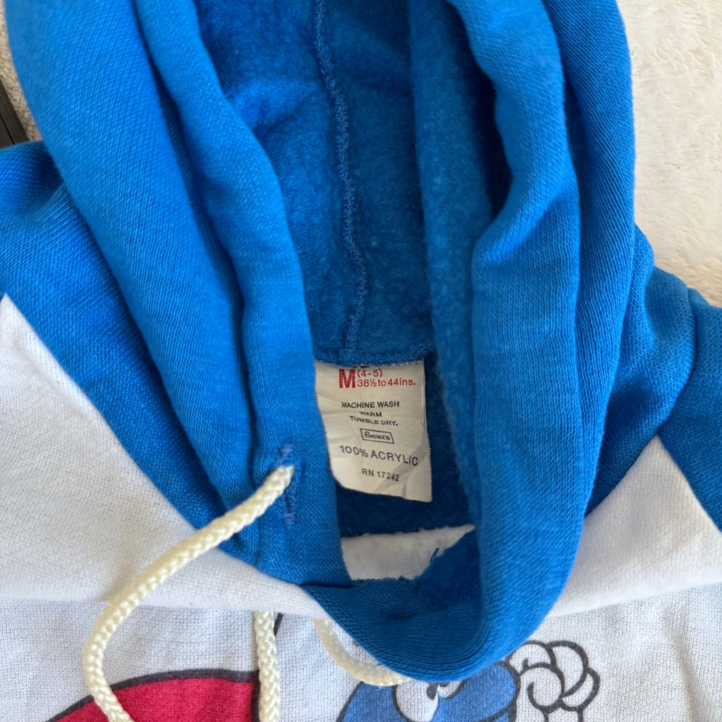 Size 4T 1981 Smurf Hoodie