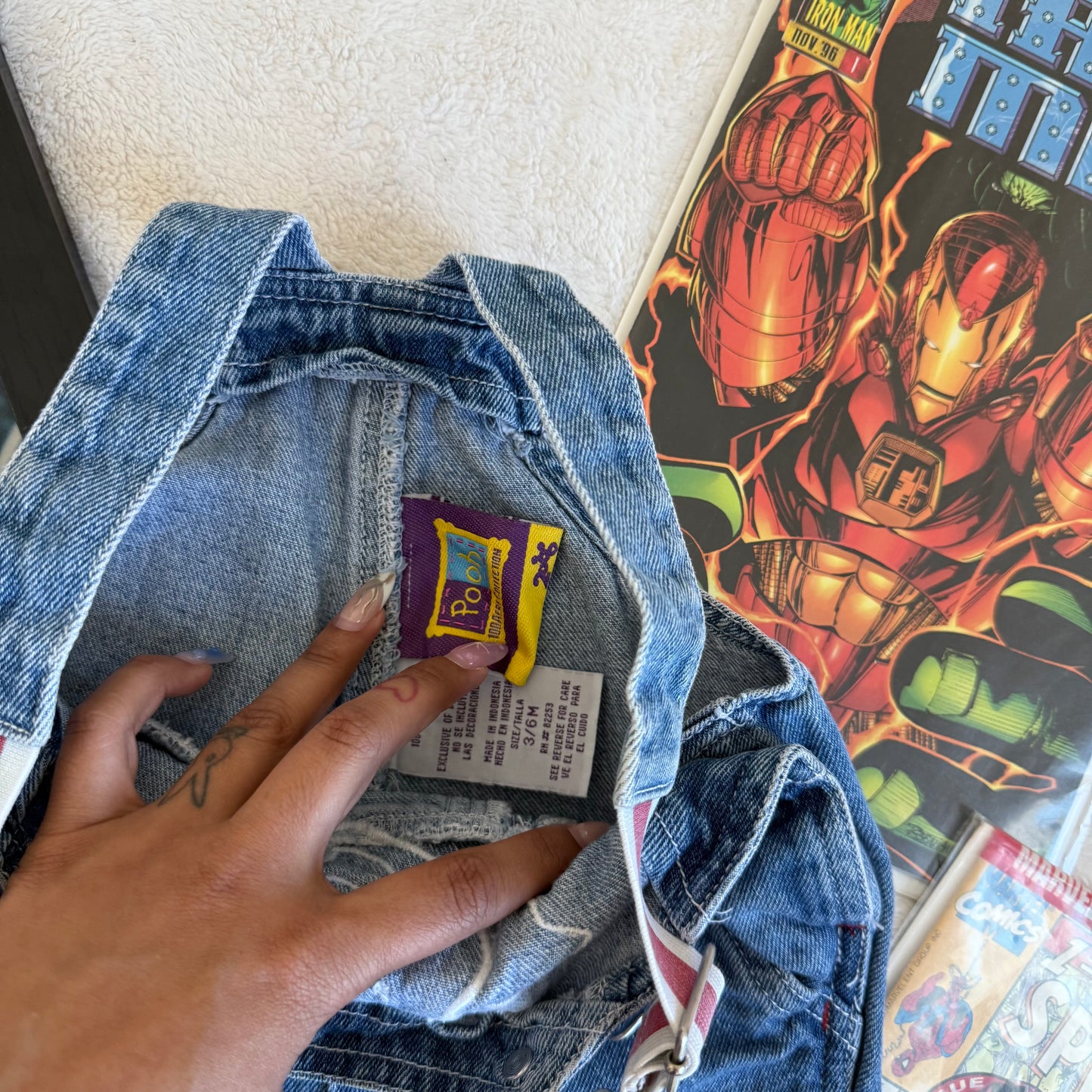 Size 3/6Months VTG Winnie The Pooh Overalls