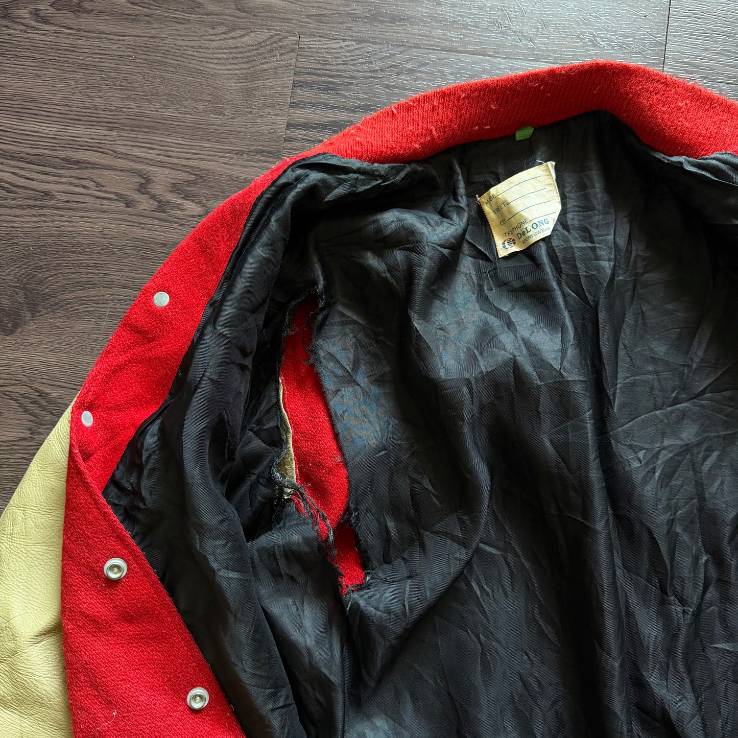 Size Medium DeLong 1980s-1990s Varsity Jacket