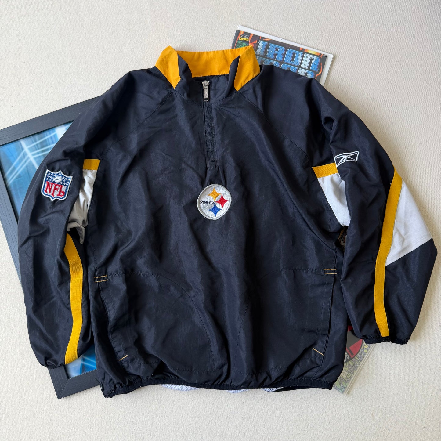 Size 10/12 Steelers Windbreaker
