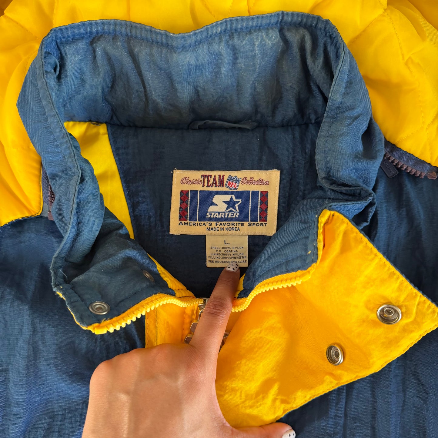 Size Large 1990s Starter Charger Jacket