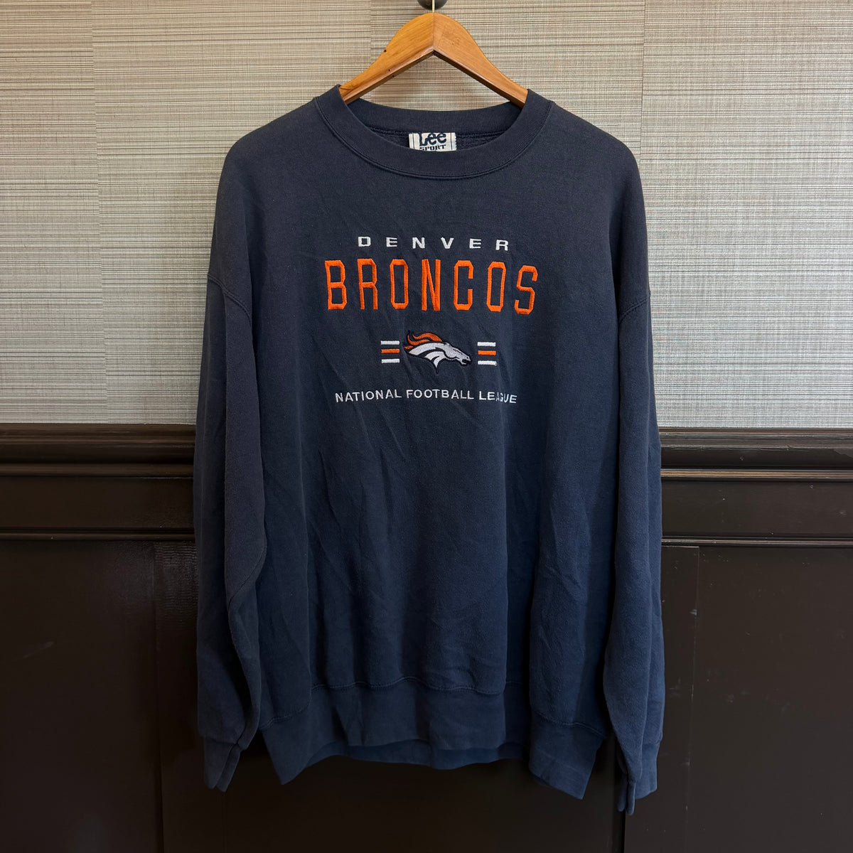 Size XL Denver Broncos CrewNeck