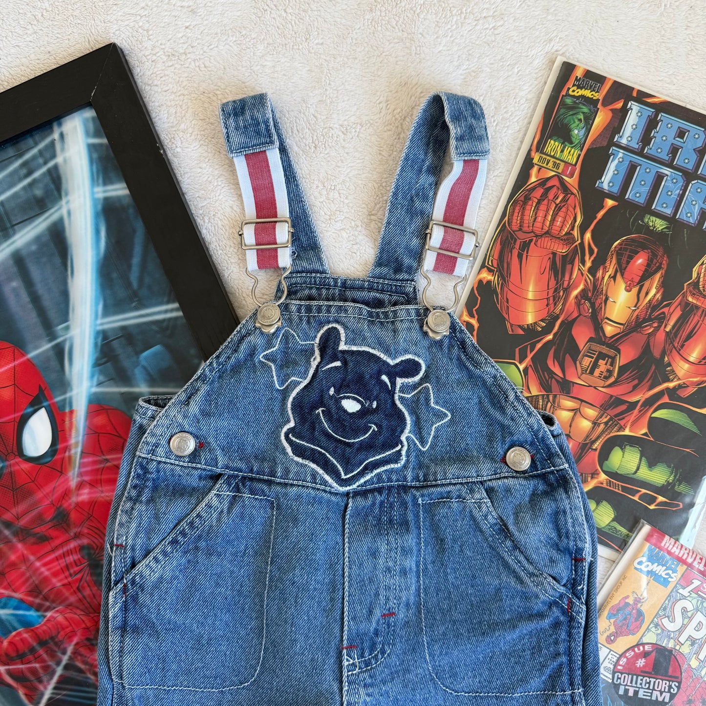 Size 3/6Months VTG Winnie The Pooh Overalls