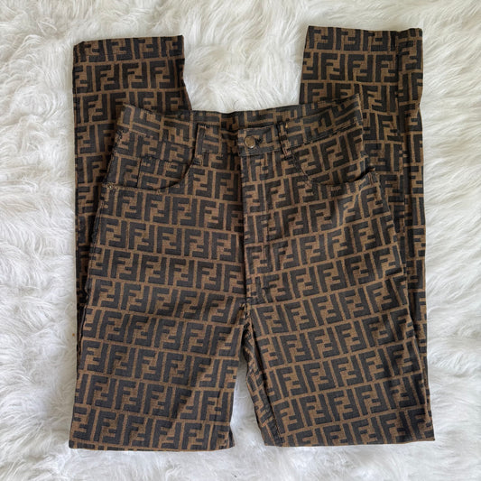Size 2-3 VTG Fendi Monogram Pants